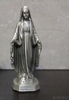 Kovová figurka Panny Marie - patina - 1