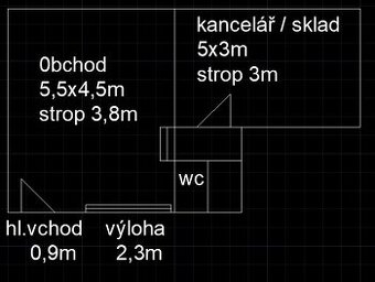 40m2 komerční prostor - 1