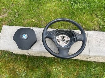 BMW VOLANT MULTIFUNKČNÍ KOPLET VČETNĚ AIRBAGU, PŮVODNĚ Z E91
