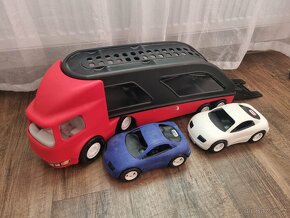 Little Tikes Tahač s návěsem pro přepravu aut - 1