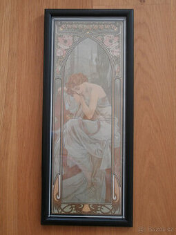 ALFONS MUCHA obraz, plakát NOC - 1