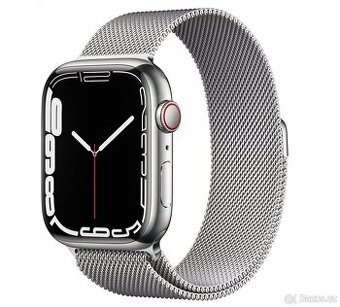Apple Watch Series 7 45mm Cellular Stříbrný nerez
