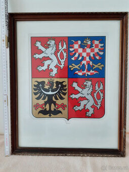 Státní znak zarámovaný