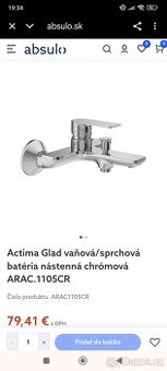 Baterie vanová/sprchová