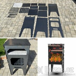 Skládací pizza pec na dřevo