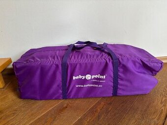 Cestovní postýlka Nessy fialová + matrace