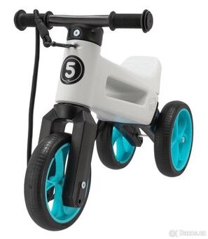 Funny Wheels Odrážedlo Rider SuperSport 2v1 bílé/tyrkysové