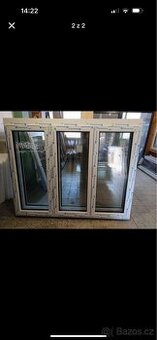Okna PVC 2010x1550MM, trojsklo Ug=0,5, nové