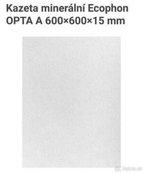 Kazeta minerální Ecophon OPTA, minerální podhled