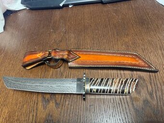 Nůž TANTO Dellinger FEZÁ Randy Feather Damascus