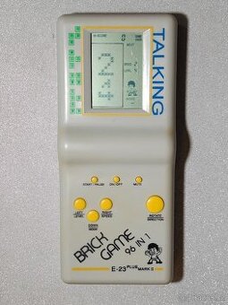 Retro konzole Brick Game E-23 Plus Mark II „Talking“ – funkč