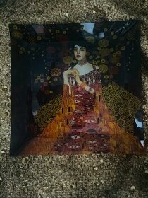 Mísa talíř Gustav Klimt Adele Dáma ve zlatém sklo secese - 1