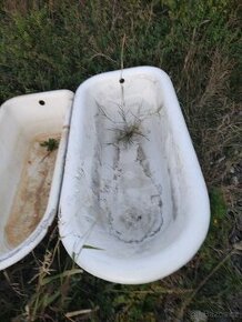 Starožitné litinové kulaté vany