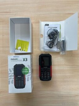 EVOLVEO StrongPhone X3, vodotěsný odolný Dual SIM telefon