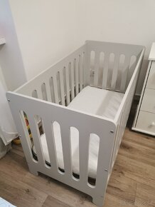 Dětská postýlka Simple plus šedá