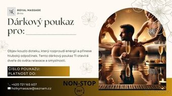 Dárkový poukaz - masáže pro muže i ženy