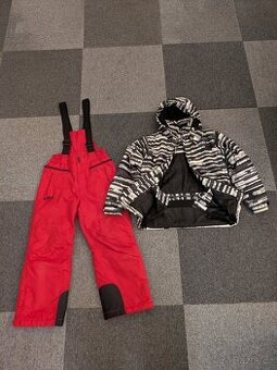 Zimni kombineza bunda, kalhoty - oteplovaky 128 / 134