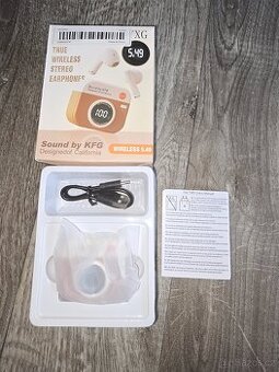 Retro bezdrátová sluchátka do uší s Bluetooth, poloviční do