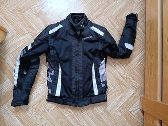 Dámská bunda na motorku Street Racer Elite černo bílá XS