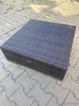 Stolek taburet zahradní ratan