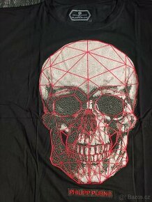 Černé velké tričko Philipp Plein 7XL