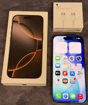 Apple iPhone 16 Pro 128GB Desert Titanium / 91% zdravie