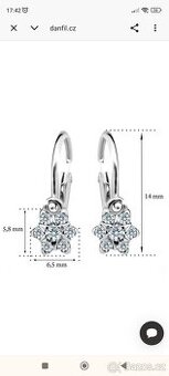 Dětské náušnice Danfil kytičky C2152