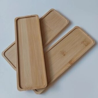 Dekorativní podnosy z bambusu - SADA