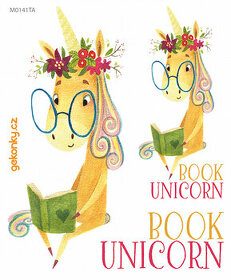 Nažehlovačka Book Unicorn - Jednorožec, zn. GEKONKY