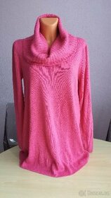 Růžový svetr H&M, vel. L, š. 106 cm