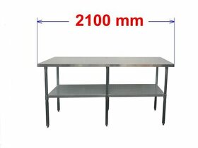 Pracovní nerezový stůl 210/60cm