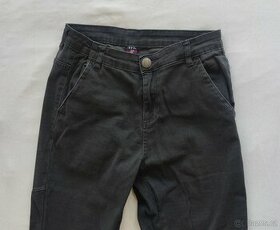 Chlapecké klučičí šedé kalhoty vel 164 - 1