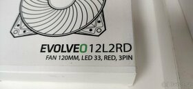 Svítící 3ks EVOLVEO ventilátor 120mm