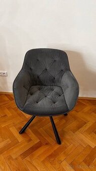 Židle na otočné základně - 2ks