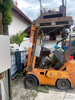 Vysomozdvizny vozik na rozebrani