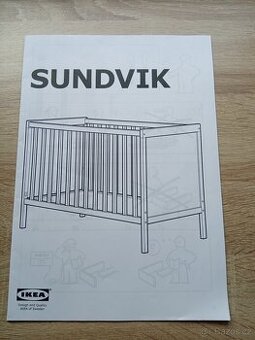 Postýlka Ikea Sundvik s kompletním vybavením