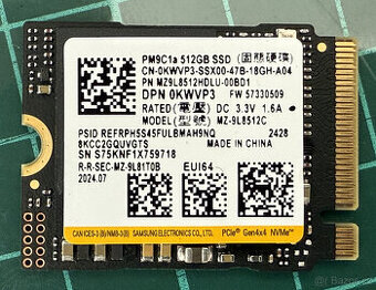 Samsung PM9C1a 512GB M.2 2230 PCIe NVMe SSD