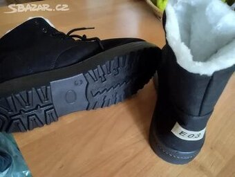 Nové kotníčkové boty s kožíškem