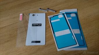 Zadní kryt, ochranné sklo a krytky pro Xperia Z3 Compact