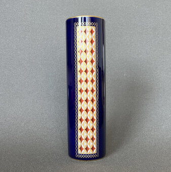 Kobaltová váza 23 cm, Heinrich Villeroy&Boch