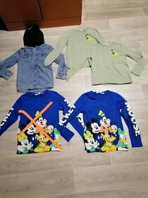 Prodám trika dl. rukáv, tílka, džíny...