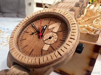 Dřevěné hodinky typ ONE - nové