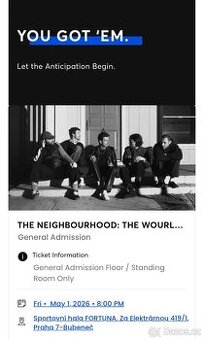 The Neighbourhood Vstupenky 01.05.2026