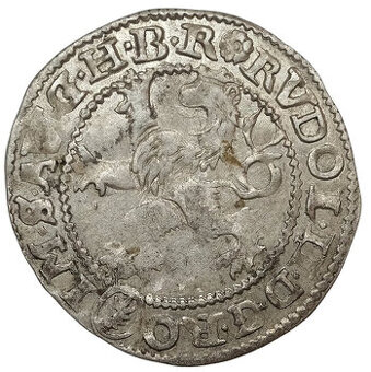 Mince Bílý Groš rok 1580 - Rudolf II. 1,62 gramů Raritní kus