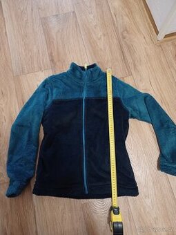 Hřejivá mikina modro zelená 158/164