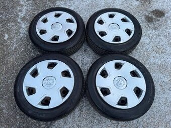 4ks plech 15 5x100, pneu letní + zimní 75% F3, Rapid