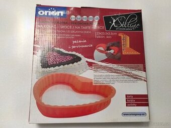 Silikonová forma srdce se skleněným dnem