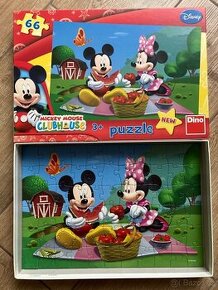 Puzzle, Mickey+Minnie, pro dítě 3+