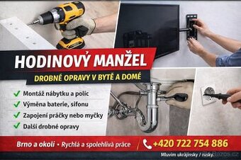 Hodinový manžel – drobné opravy v bytě a domě