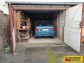 Jedovnice, garáž s dílnou, 80 m2, zděná, oplocený dvorek – g